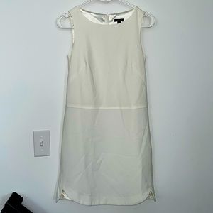 Ann Taylor Sleeveless lined dress - Size 0, Color: Off white